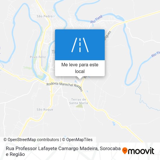 Rua Professor Lafayete Camargo Madeira mapa