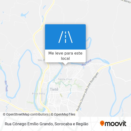 Rua Cônego Emílio Grando mapa