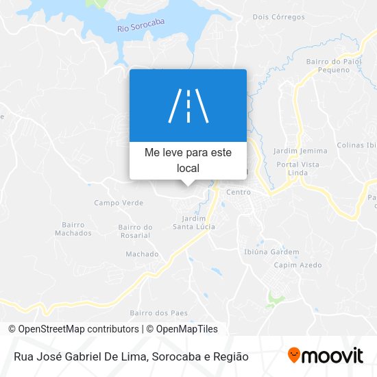 Rua José Gabriel De Lima mapa