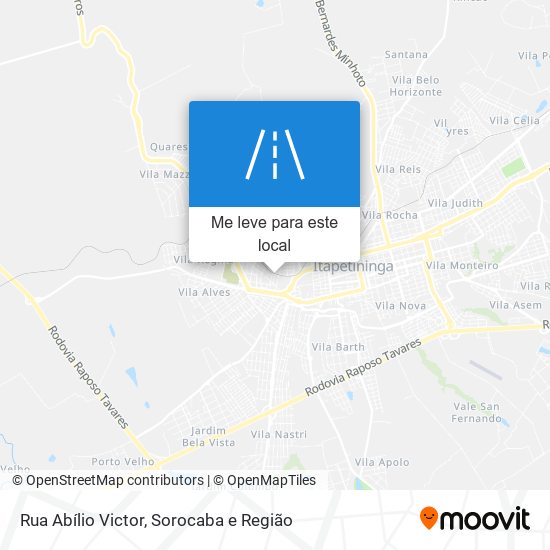 Rua Abílio Victor mapa