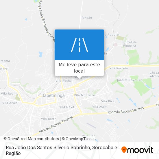 Rua João Dos Santos Silvério Sobrinho mapa