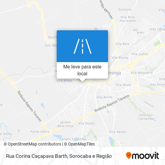 Rua Corina Caçapava Barth mapa