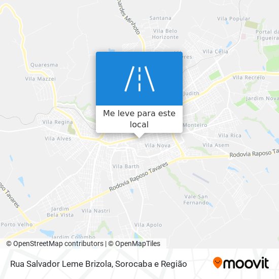 Rua Salvador Leme Brizola mapa