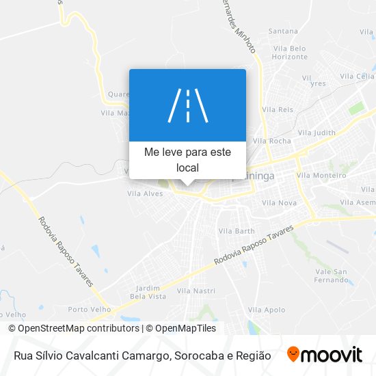 Rua Sílvio Cavalcanti Camargo mapa