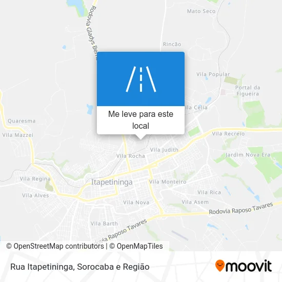 Rua Itapetininga mapa
