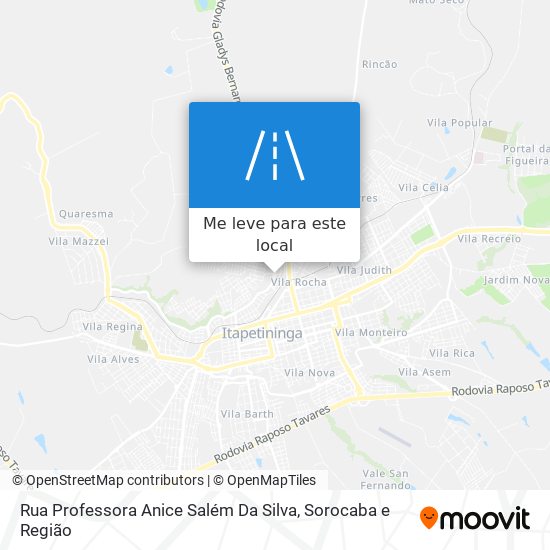 Rua Professora Anice Salém Da Silva mapa