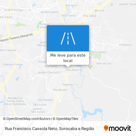 Rua Francisco Cassola Neto mapa