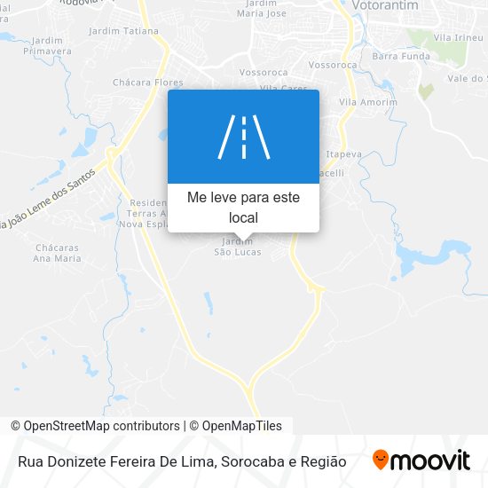 Rua Donizete Fereira De Lima mapa