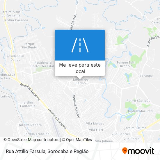 Rua Attílio Farsula mapa