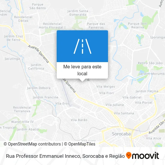 Rua Professor Emmanuel Inneco mapa
