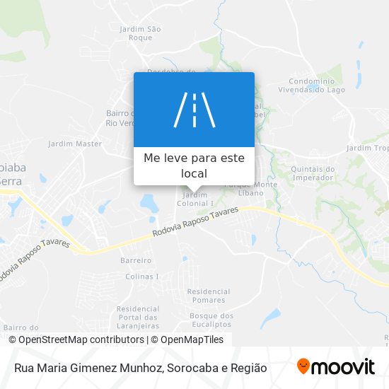 Rua Maria Gimenez Munhoz mapa