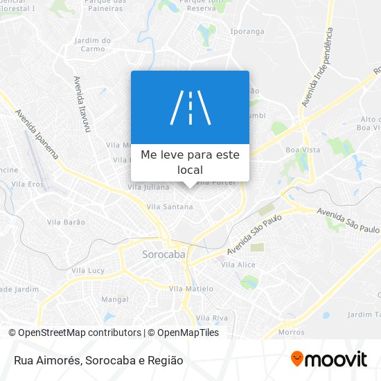 Rua Aimorés mapa