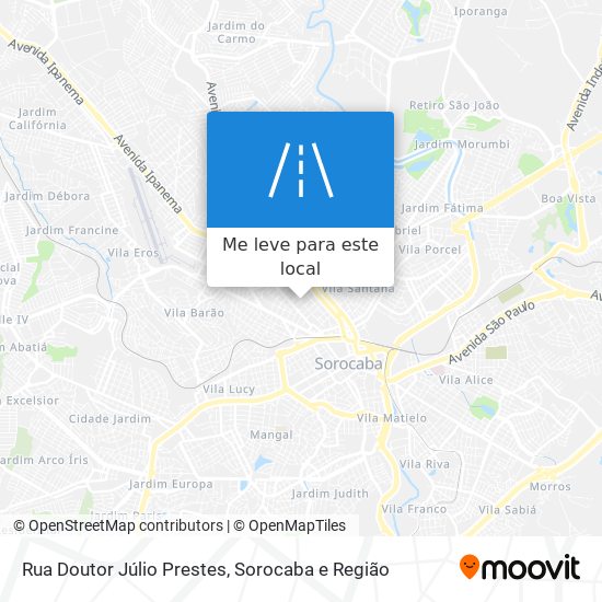 Rua Doutor Júlio Prestes mapa