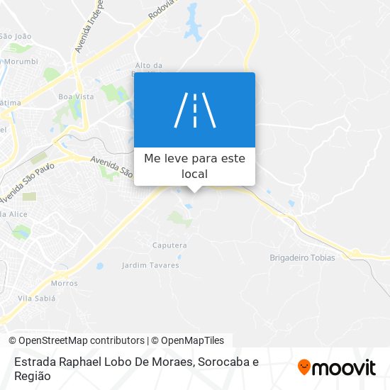 Estrada Raphael Lobo De Moraes mapa