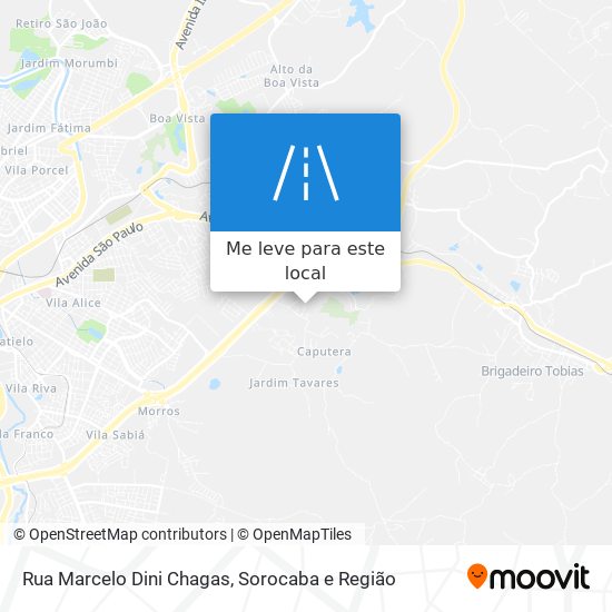 Rua Marcelo Dini Chagas mapa