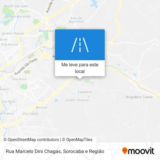 Rua Marcelo Dini Chagas mapa