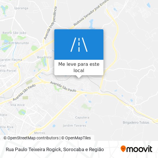 Rua Paulo Teixeira Rogick mapa