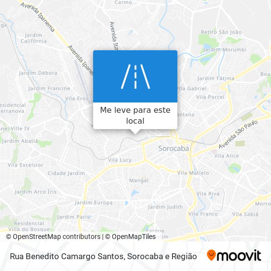 Rua Benedito Camargo Santos mapa