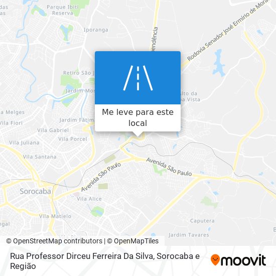 Rua Professor Dirceu Ferreira Da Silva mapa