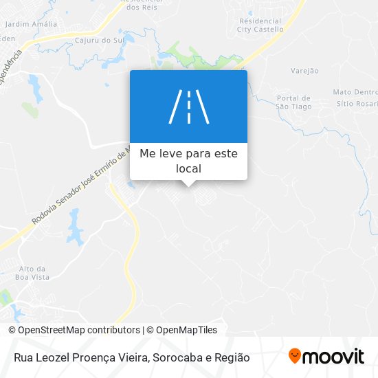 Rua Leozel Proença Vieira mapa