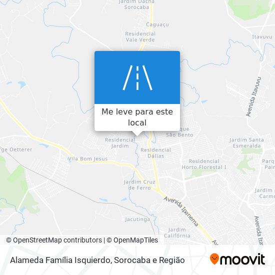 Alameda Família Isquierdo mapa