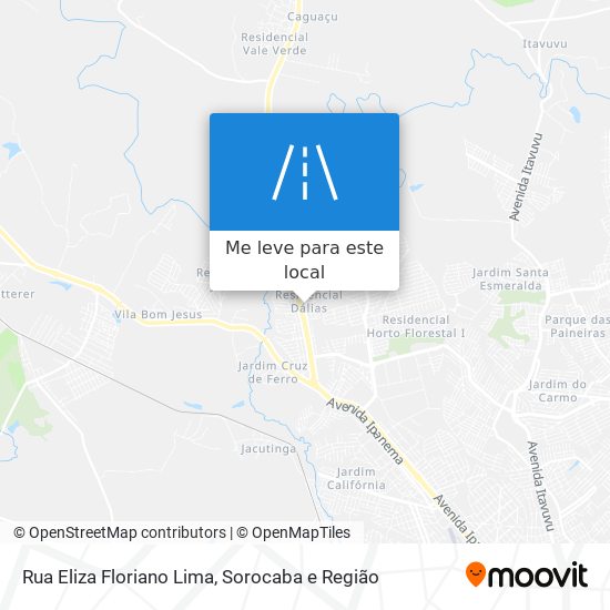 Rua Eliza Floriano Lima mapa