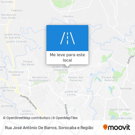 Rua José Antônio De Barros mapa