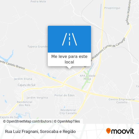 Rua Luiz Fragnani mapa