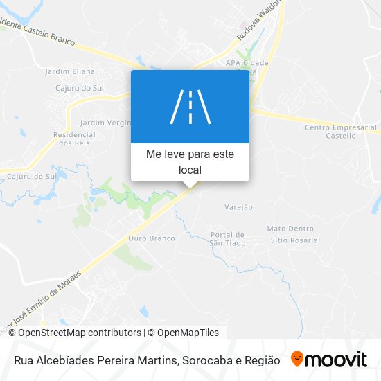 Rua Alcebíades Pereira Martins mapa