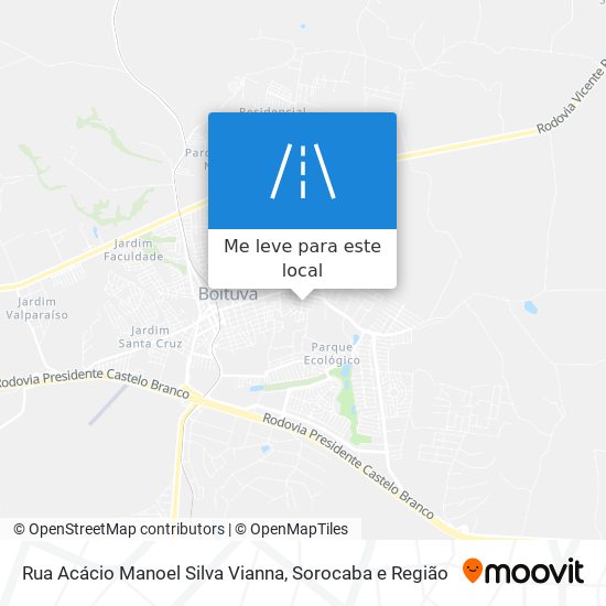 Rua Acácio Manoel Silva Vianna mapa