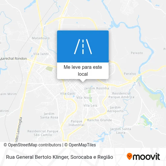 Rua General Bertolo Klinger mapa