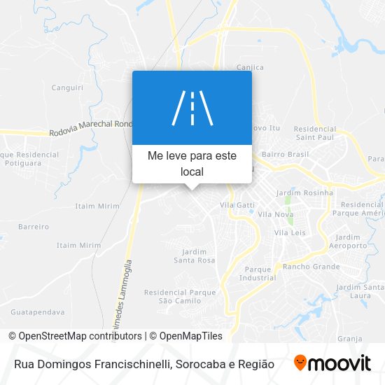 Rua Domingos Francischinelli mapa