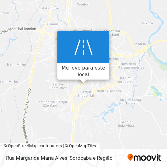 Rua Margarida Maria Alves mapa