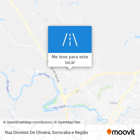 Rua Dionísio De Oliveira mapa