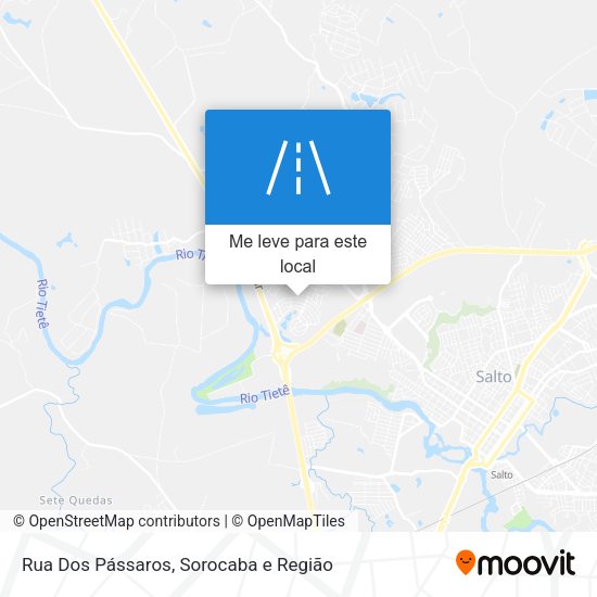 Rua Dos Pássaros mapa