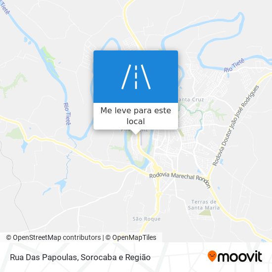 Rua Das Papoulas mapa