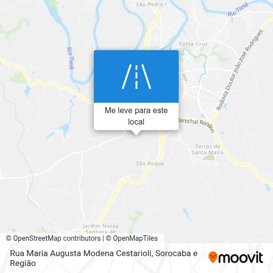 Rua Maria Augusta Modena Cestarioli mapa