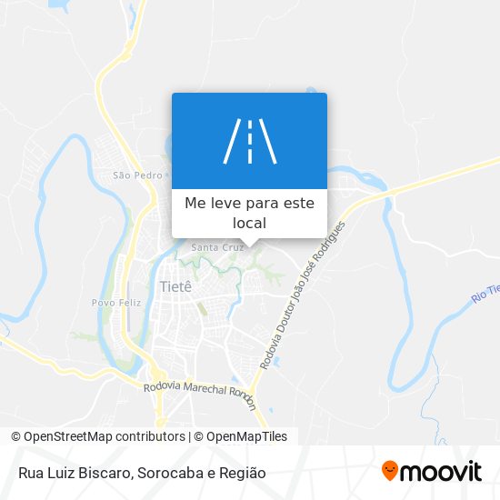 Rua Luiz Biscaro mapa