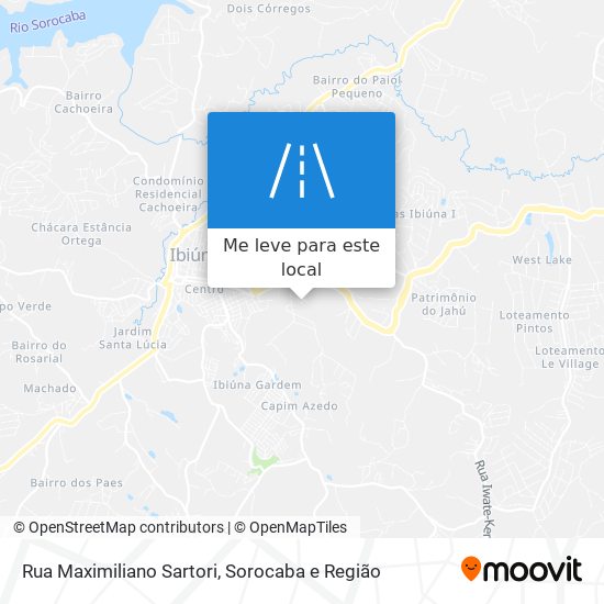 Rua Maximiliano Sartori mapa