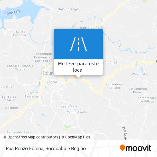 Rua Renzo Folena mapa