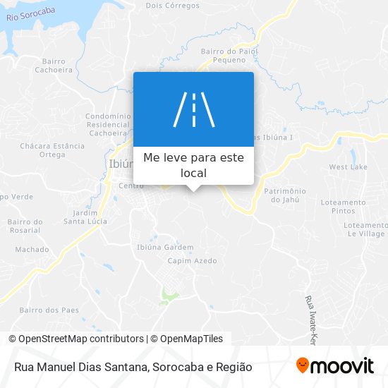 Rua Manuel Dias Santana mapa