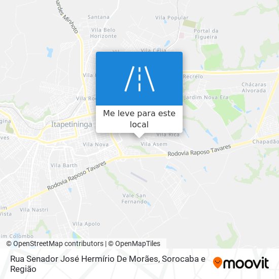 Rua Senador José Hermírio De Morães mapa