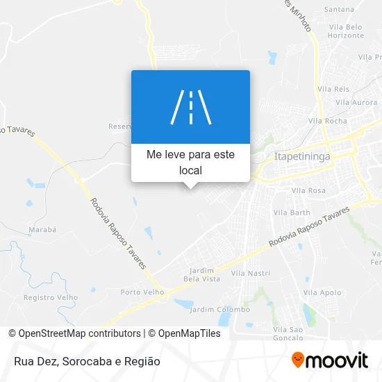 Rua Dez mapa