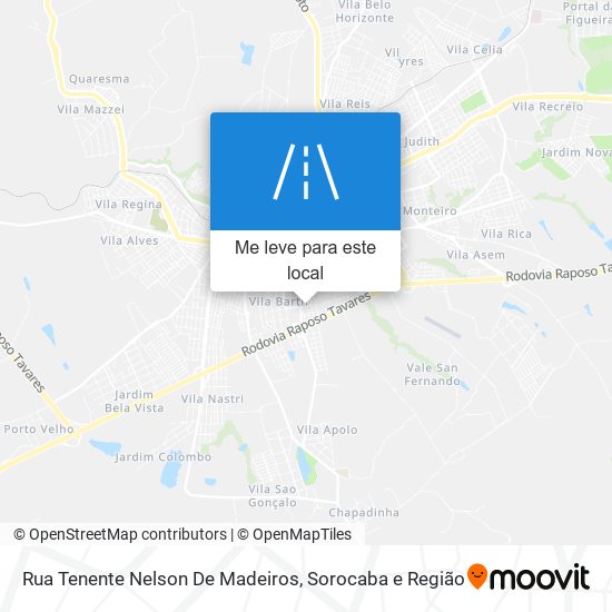 Rua Tenente Nelson De Madeiros mapa