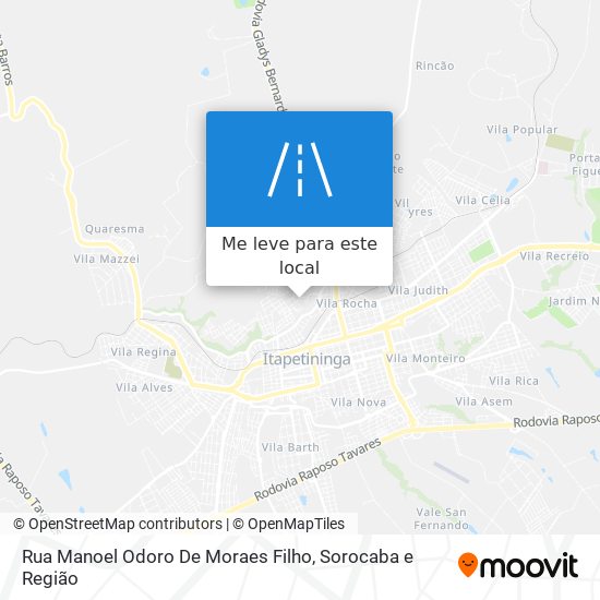 Rua Manoel Odoro De Moraes Filho mapa