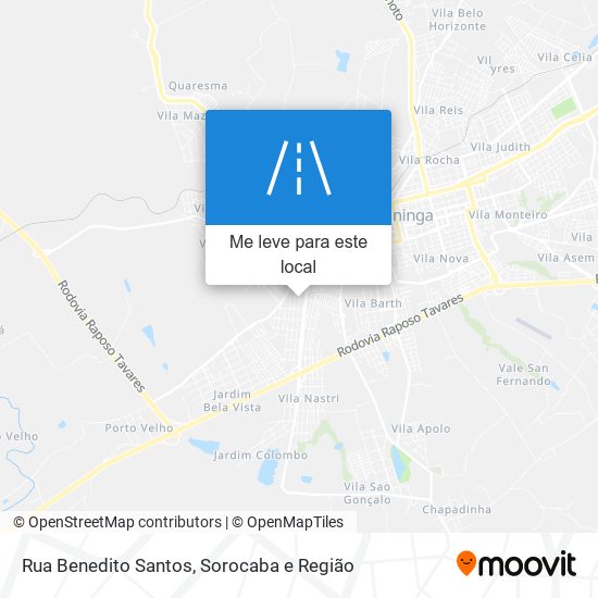 Rua Benedito Santos mapa