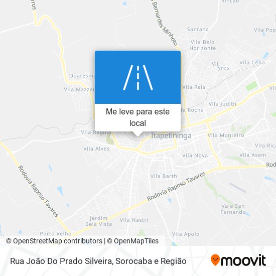 Rua João Do Prado Silveira mapa