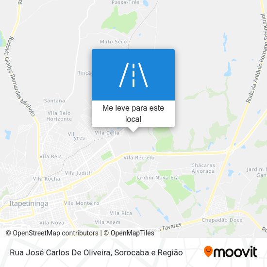 Rua José Carlos De Oliveira mapa