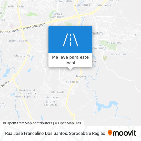 Rua Jose Francelino Dos Santos mapa