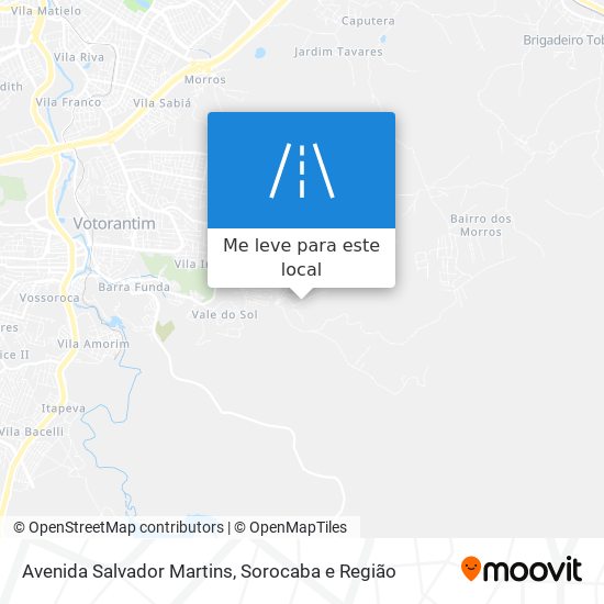 Avenida Salvador Martins mapa